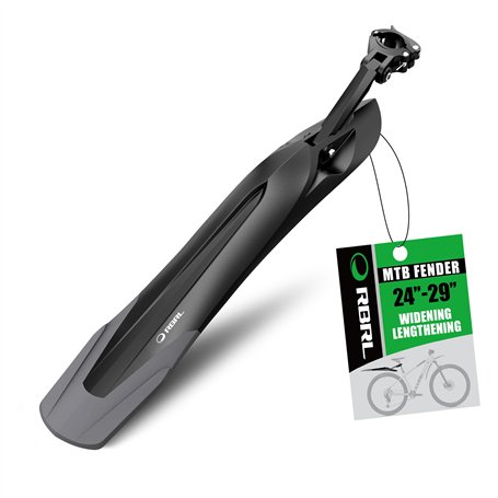 RBRL Kit de garde-boue de vélo [24-29 pouces] – Démontage rapide universel Garde-boue pour vélo VTT (arrière)