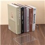 MumdoYAL 8 pièces Serre Livre，cale Livre，Serre Livre en Acrylique Transparent，Etagere Transparente，cale Livre Etagere，pour Chamb