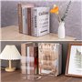 MumdoYAL 8 pièces Serre Livre，cale Livre，Serre Livre en Acrylique Transparent，Etagere Transparente，cale Livre Etagere，pour Chamb