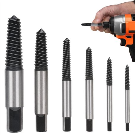 6 Pièces Extracteur de Vis