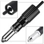 LSHK Kit d'adaptateur de pistolet à riveter avec poignée pour perceuse électrique sans fil