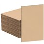 HEIHAK Lot de 100 feuilles de carton ondulé marron 305 x 230 mm d'épaisseur 2 mm Idéal pour expédition