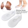 Chaussette en Silicone, Respirant Hydratante Chaussettes Antidérapantes en Silicone, Chaussettes Hydratantes Anti-Fentes Pour Le