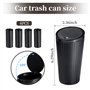 Poubelle de Voiture avec Couvercle:Mini Poubelle Voiture avec 4 Rouleaux de Sacs Poubelle Inclus - Accessoire Voiture Interieur
