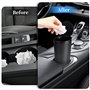 Poubelle de Voiture avec Couvercle:Mini Poubelle Voiture avec 4 Rouleaux de Sacs Poubelle Inclus - Accessoire Voiture Interieur