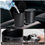 Poubelle de Voiture avec Couvercle:Mini Poubelle Voiture avec 4 Rouleaux de Sacs Poubelle Inclus - Accessoire Voiture Interieur