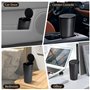 Poubelle de Voiture avec Couvercle:Mini Poubelle Voiture avec 4 Rouleaux de Sacs Poubelle Inclus - Accessoire Voiture Interieur