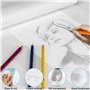 Luziyun Rouleau Papier Dessin Calque 50m x 30cm - Papier Patron Couture 26g/m² - Papier Transparent pour Croquis, Bricolage, et 