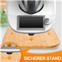MUUKAIII Planche Coulissante pour Thermomix TM6 TM5, Planche à glisser pour Thermomix TM6 TM5, Planche à roulettes en Bois de Ba