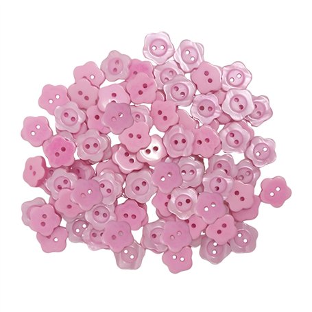 Lot de 100 boutons en forme de fleur de prunier