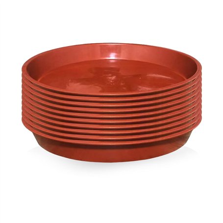 DHSBGWSX Lot de 10 plateaux pour plantes - Bac d'égouttement - Mini pot en terre cuite - Plateau de jardin - Base de pot de fleu