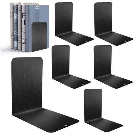 Sprifityy 6 Pièces Serre Livres en Métal