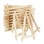 KBNIAN 20 Pcs Mini Chevalet de Table en Bois Naturel Chevalet de Menu Marque Place Porte Nom pour Mariage Reataurant Petit Cheva