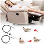 DECARETA 2 pcs Câble de Remplacement de Levier Durable Fauteuil Inclinable Câble 96 cm Pièces de Rechange Fauteuil pour Chaises 