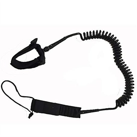 Namvo Laisse de surf avec crochet et boucle de fermeture en métal et double émerillons 5 couleurs 1