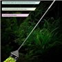 FRAKS 65cm Extensible Acier Inoxydable Nettoyeurs d'algues Réservoir Poisson Aquarium Grattoir Nettoyeur avec 10 Lames