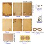 24 Pièces Papier Vintage