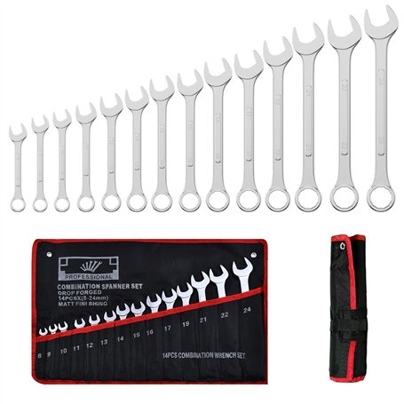 Mesybveo 14 Pièces Clé Plate à Cliquet