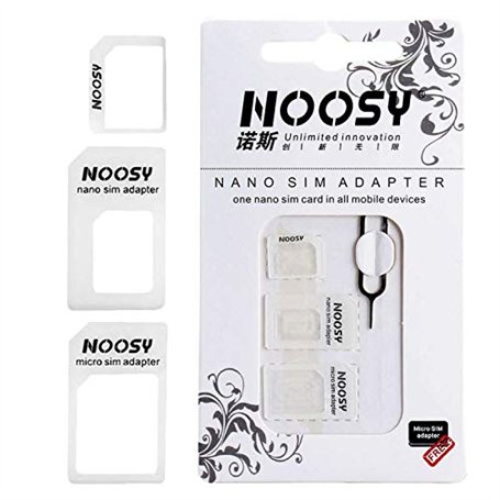 Adaptateur de cartes SIM 3 en 1 formats Noosy Nano Micro tous les téléphones mobiles