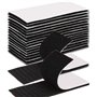 QILIMA Lot de 20 Bandes auto-adhésives extra fortes double face NdIndustrie Rectangle Adhésif Double Face Noir Puissant Réutilis