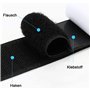 QILIMA Lot de 20 Bandes auto-adhésives extra fortes double face NdIndustrie Rectangle Adhésif Double Face Noir Puissant Réutilis