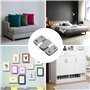 BOBOZHONG Crochet pour Cadre Photo,12PCS Support Montage Encastré Dissimulé Connecteur de Meubles Mural Cintre Photo en en Métal