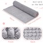 Tapis pour Cage de Cochon d'Inde 60×40cm pour Petits Animaux -Réutilisable Lavable Guinea Pig Cage Liner (Gris)