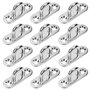 SAIJIAN 12 Pièces Platine Oeil INOX M5 Platine Ancrage INOX 304 Crochet Oeillet Plaque à œillet Rectangulaire Crochets de Plafon