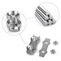 10 Pièces Duplex Clips M5 Câble Métallique Clips Inoxydable 304 Pinces Duplex pour Gréement de Câble Métallique de 5 mm