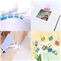 148 Pièces Pince Double Clip 15mm/19mm/25mm Binder Clips Couleur Foldback Pinces Métal Pinces Papier Pince à Document Pince à De
