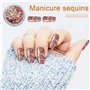 CCUCKY Fleurs Séchées à Ongles Naturelles, 2 Boîtes de Vraies Fleurs à Ongles pour DIY Faire de l'Artisanat, Arts des Ongles
