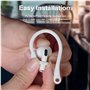 Crochets de Fixation des AirPods sur Les Oreilles,4 Paires Crochets d'écouteur en Slicone Antidérapant et Anti-Perte Accessoire 