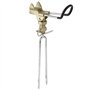 Porte Canne à Pêche Support de Poteau Détachable Réglable Support de Canne à Pêche en Alliage d'aluminium(Kaki)