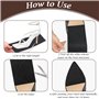 UKOFEW 4 Pièces Patin Antiderapant Chaussure,25x10cm Protections pour Semelles de Chaussures,Patin Anti Bruit Chaussures Talon,S