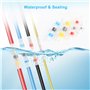 150PCS Cosse Thermoretractable, Joint de Soudure Connecteur de Fil Isolés, Connecteur Thermorétractable Manchon Thermosoudable,