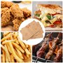 100 Feuilles Papier Emballage Alimentaire Style Journal Vintage pour Sandwich, Frites, Hamburger (30x20cm)