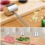 UKOFEW Attendrisseur de Viande en Acier Inoxydable，Marteau à Viande，Marteau à Steak pour Steak, Poulet, Porc, Lave-Vaisselle，Sch