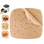 200 Papier Sulfurisé Air Fryer，Antiadhésive Sans Huile Papier Parchemin Accessoires，Perforé Papier Cuisson Air Fryer，pour Friteu