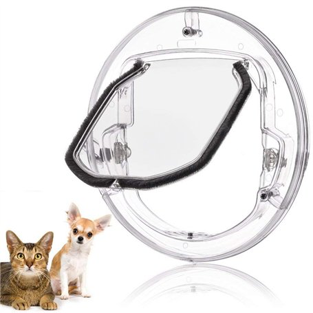 TOPINCN Porte pour Animaux domestiques pour fenêtre en Verre avec Rabat pour Tous Les Chats et Chiens de Petite Taille