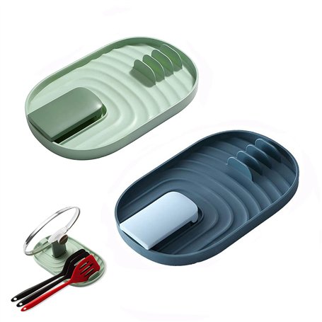 XPOOP Couvercle de Casserole et Porte-Cuillère 2 Pièces