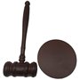 DuDuZui Maillets en Bois, Marteau en Bois de Qualité Supérieure Avec Bloc Sonore, Parfait pour Juge, Avocat, Tribunal aux Enchèr