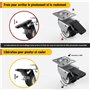 Roulette Charge Lourde de 50mm Roulettes pour Meubles avec Frein de Sécurité pour Charges Lourdes Capacité Totale de 400KG (2 av