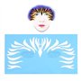 DEWIN Pochoir Visage Carnaval,Pochoir de Peinture de Visage Réutilisable,Modèle de Peinture de Corps Outils de Conception de Tat