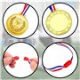 VIVIIHOO Lot de 6 médailles dorées en pour Cadeaux d'invités, journée de Sport et compétitions de Jeu - Médailles pour Enfants a