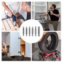 VIVIIHOO Lot de 6 extracteurs de vis - Extracteur de vis et extracteur de vis avec porte-embout et adaptateur de douille - Dévis