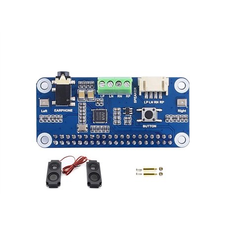 Coolwell WM8960 Module audio Hi-Fi Sound Card HAT pour Raspberry Pi 4B+ 4B 3B+ 3B 2B+ Zero W WH 2W stéréo CODEC Play/Record