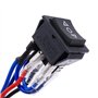 Taiss interrupteur inverseur de polarité 12v Moteur à Courant Continu 10A 6 Broches 3 Positions Autobloquant ON-Off-ON Interrupt