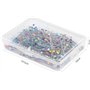 1000Pcs Épingles Couture, BetterJonny 38 mm Epingles Couturiere Multicolores Epingle a Tete Ronde Couture en Verre Épingles à Co
