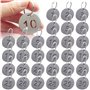 30PCS Porte Cles Etiquette
