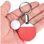 7pcs Mini porte-clés de tennis de table porte-clés mini ping-pong avec raquette de tennis de table Anneau Pendentif Keychain Tro